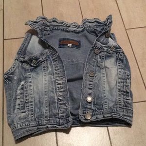 Jean Vest Wall Flowerr